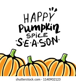 Fall autumn greeting card