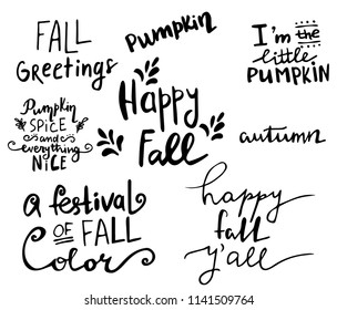Fall autumn greeting card