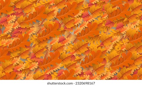 Fall Autumn Leaves Background with copy space