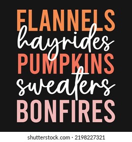 Fall Autumn Pumpkin Typography T-Shirt