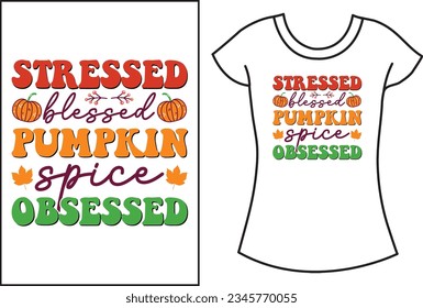 Fall Autumn pumpkin vector t shirt, Fall svg design.