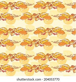 Fall autumn seamless background
