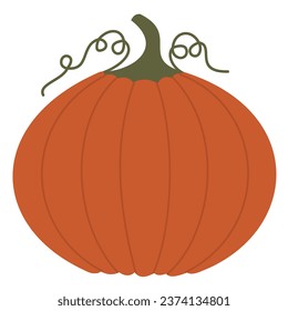 Fall and Autumn Season Holiday icon Vector Arts. Objects and stuffs around October Autumn Season with orange, brown, and green natural color resembling Fall season