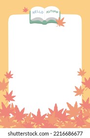 Fall autumn season illustration background vector
