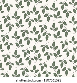 Fall and autumn season seamless pattern. Hand drawn scandinavian style repeated background texture for fabric, textile, wrapping paper, wallpaper surface design.