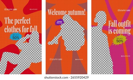 fall autumn template design for promotion