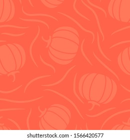 Fall autumn thanksgiving abstract seamless pattern pumpkin background texture