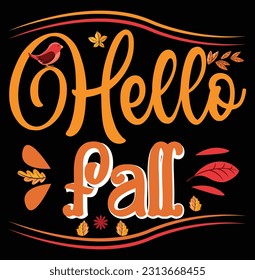 fall autumn tshart art vector