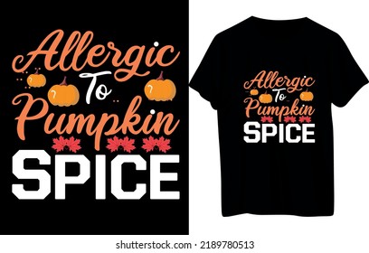 Fall Or Autumn T-shirt Design .