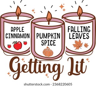 Fall autumn T-shirt Design with Vector.