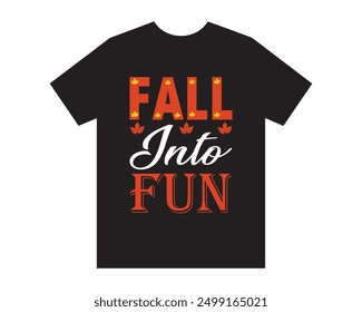 Diseño de la camiseta del otoño con el Vector