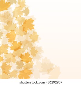 Fall autumn vector background greetings abstract card