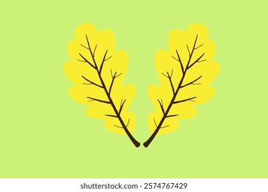 Fall Autumn yellow Leaves Vector