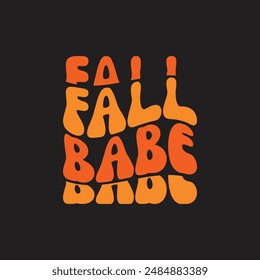 Fall babe wave design for sale