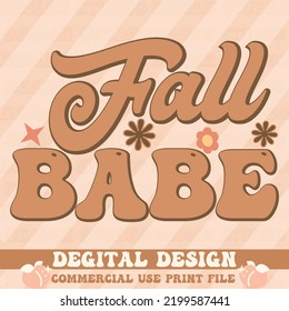 fall babe,svg design vector file.