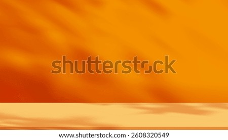 Fall Background And Autumn Ad With Tree, Vector Texture Design, Banner Frame For Nature, Wood Illustration, Party Space Concept, Leaf Shopping Gift Brochure, Poster Sale Template With Orange Leaves