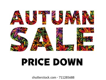 Fall background image, template, promotional background, autumn leaves background, background of maple