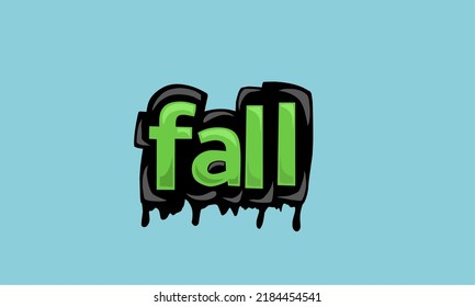 FALL background writing vector design very cool and simple