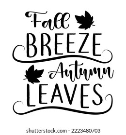 Fall breeze Autumn leaves awesome illustration