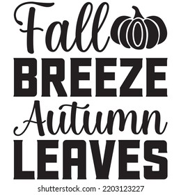 fall breeze autumn leaves t shirt design