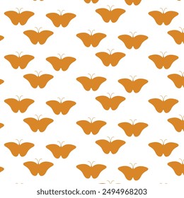 Fall Butterfly Seamless Pattern Design