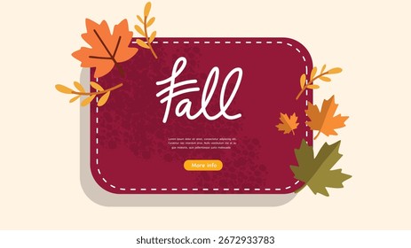 Fliegerschablone mit bunten Herbstblättern