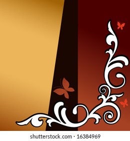 fall colors - filigree border