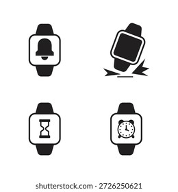 Herbsterkennung und Stundenglas-Timer-Symbole