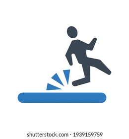 Icono de caída.lapso,man (ilustración vectorial)