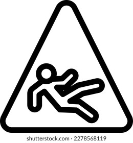 fall down Vector illustration on a transparent background. Premium quality symmbols. Thin line vector icons for concept and graphic design.