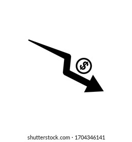 Fall economic symbol. Design template vector