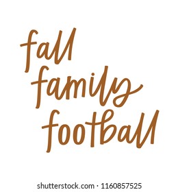 Fall, family, football