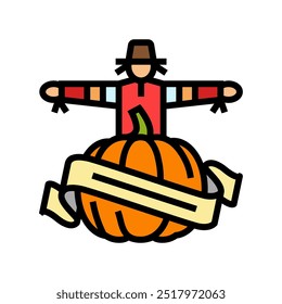 fall festivals autumn color icon vector. fall festivals autumn sign. isolated symbol illustration