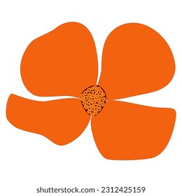 fall flower illustration decoration vector