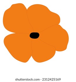 fall flower illustration decoration vector