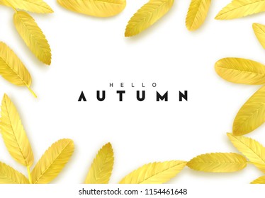 Fall Foliage. Autumn background with golden leaves Fall Foliage. Autumn background with golden leaves