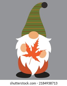 Fall Gnome 4 Autumn Vector File