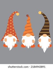 Fall Gnomes 1 Autumn Vector File