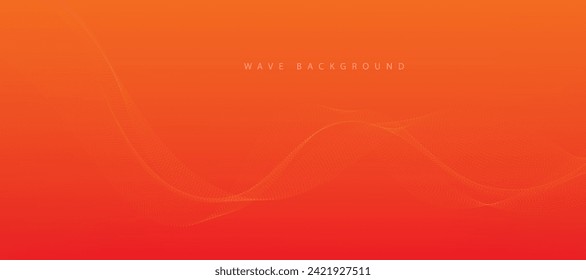 Fall gradient abstract vector background with lines