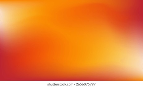 Fall gradient background. Abstract autumn colors smooth blurred backdrop, trendy soft graphic wallpaper with orange and red tones. Vector illustration.