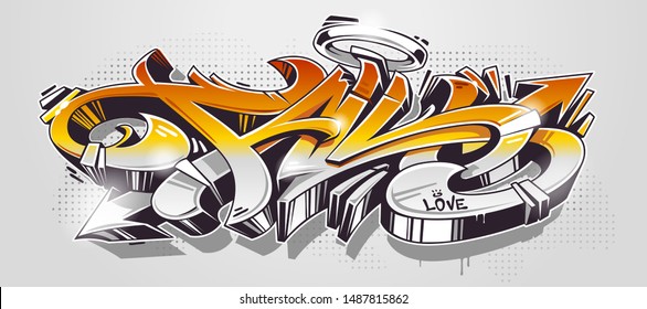 3d Graffiti Letters Images Stock Photos Vectors Shutterstock