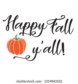 Fall greetings with a drawing of pumpkin