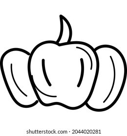 fall halloween gnome hand drawn doodle clip art illustration. Vector EPS10