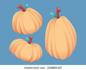 HerbstHalloween-Kürbis-Zeichnen von Vektorsymbol
