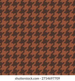 Queda Houndstooth Padrão Sem Costura. Feliz Dia de Ação de Graças, Colheita Fundo. Modelo Vetor Para Tecido, Têxtil, Papel De Parede, Papel De Embalagem
