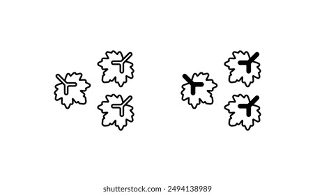 Diseño de icono de otoño con fondo blanco ilustración de stock