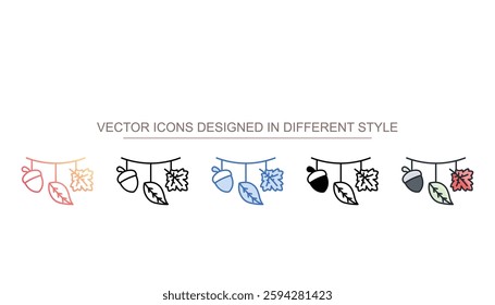 Fall D�cor icon design with white background stock illustration