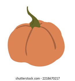 Fall illustrations with pumpkin, autumn pumpkin clipart, pumpkin vector illustration in flat style.
