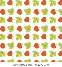 Vetor sem emenda do padrão de folha de queda