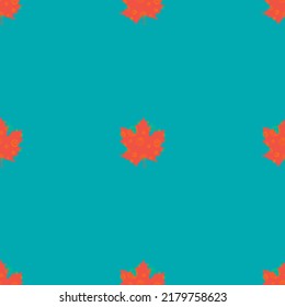 Fall leaf vector illustration. Seamless pattern. Hand drawn colorful design. Isolated graphic symbols. Autumn art sign. Nature abstract concept. Organic line elements